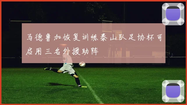 马德鲁加恢复训练泰山队足协杯可启用三名外援助阵